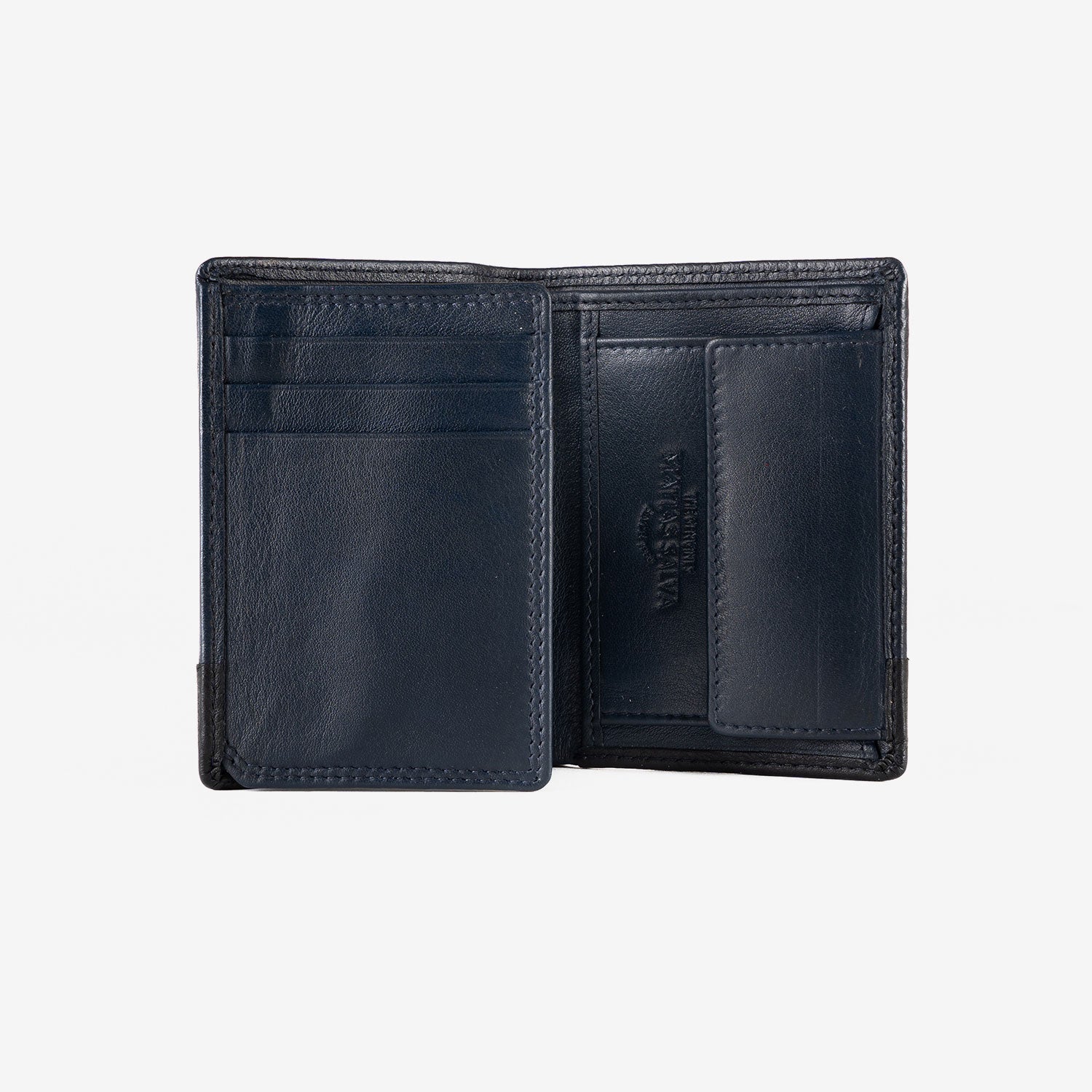 Cartera de piel para hombre, Serie grabada/leather. 8x11 cm - Image 4