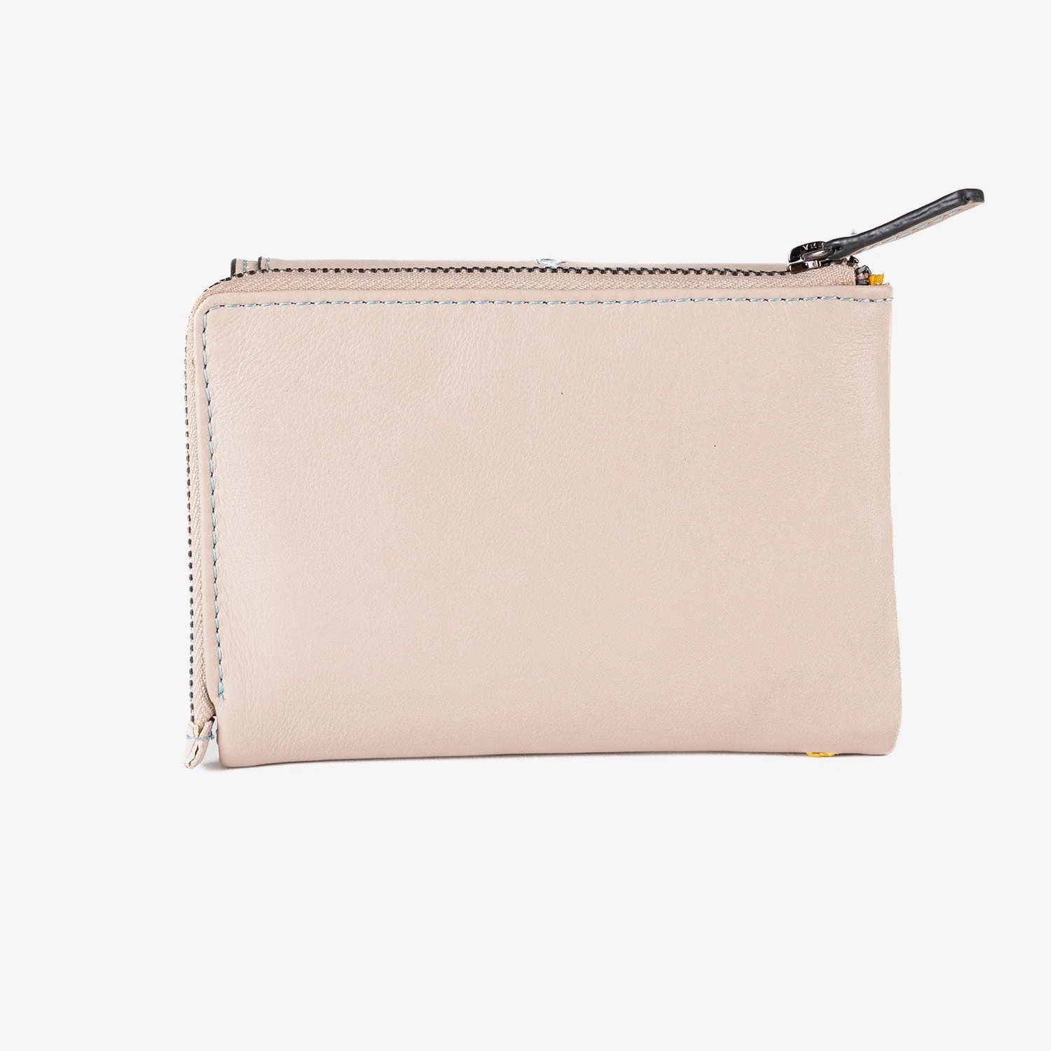 Cartera de piel para mujer, Serie stitch leather. 13.5x9.5 cm - Image 6