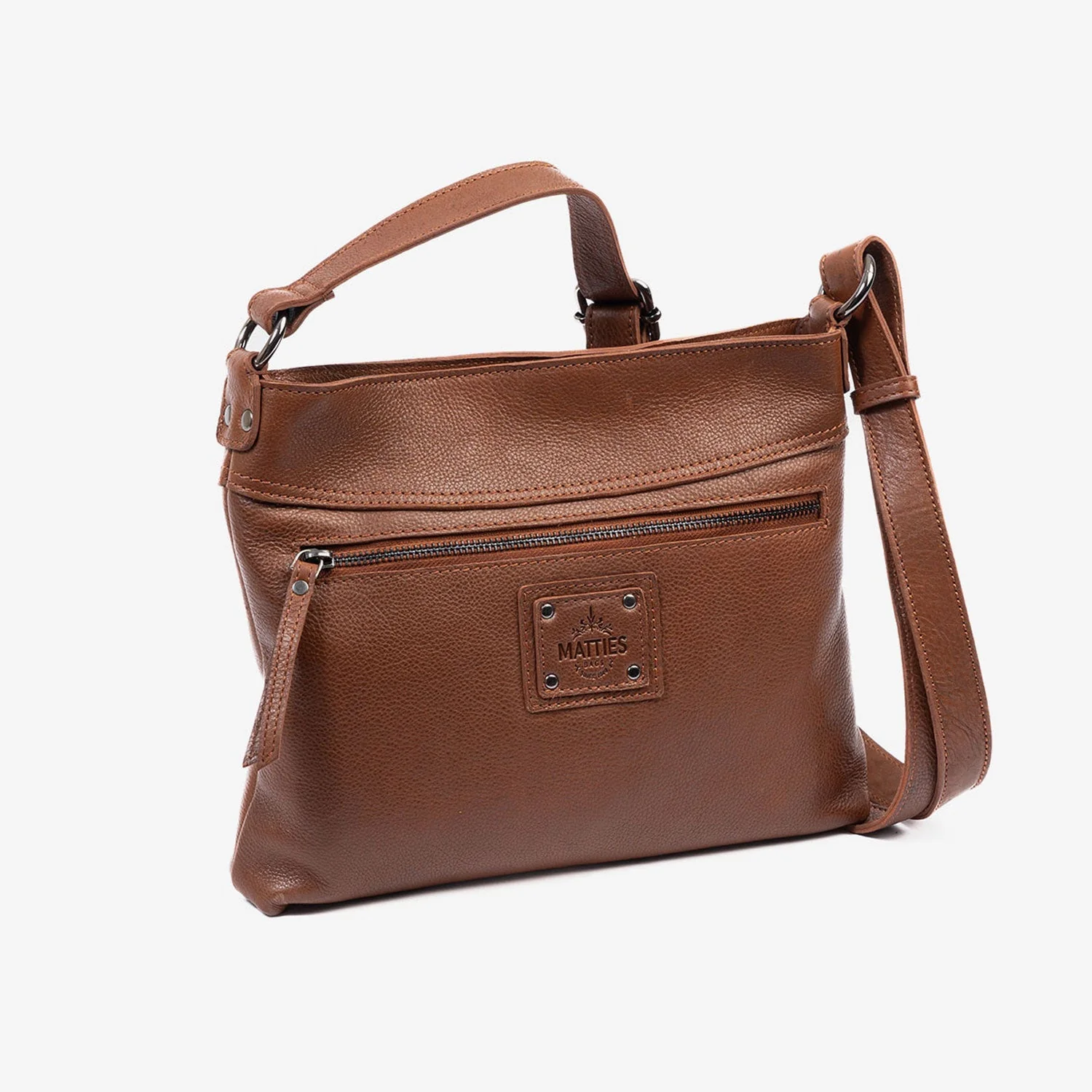 Bolso bandolera de piel natural esencia Matties - Image 5