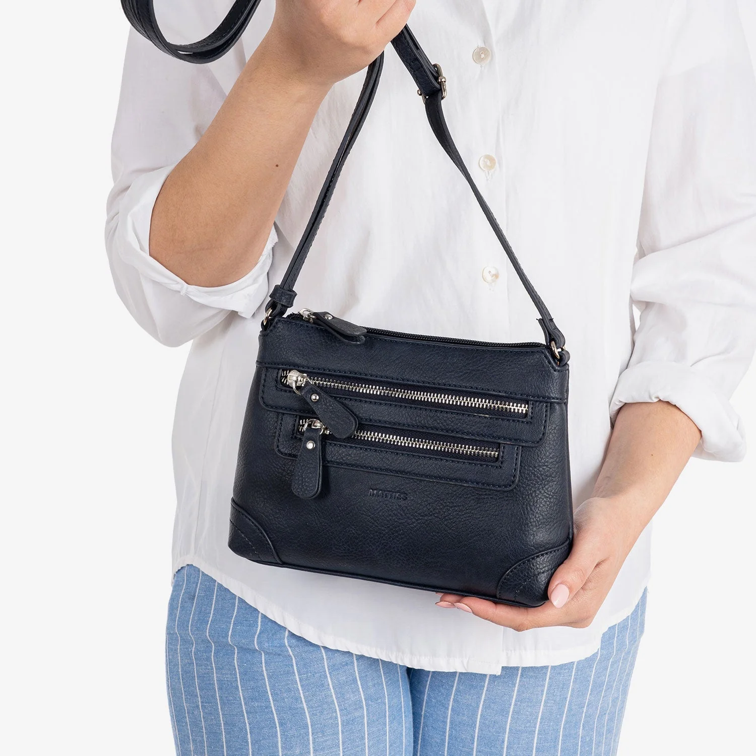 Mini bolso bandolera con doble cremallera Matties - Image 8