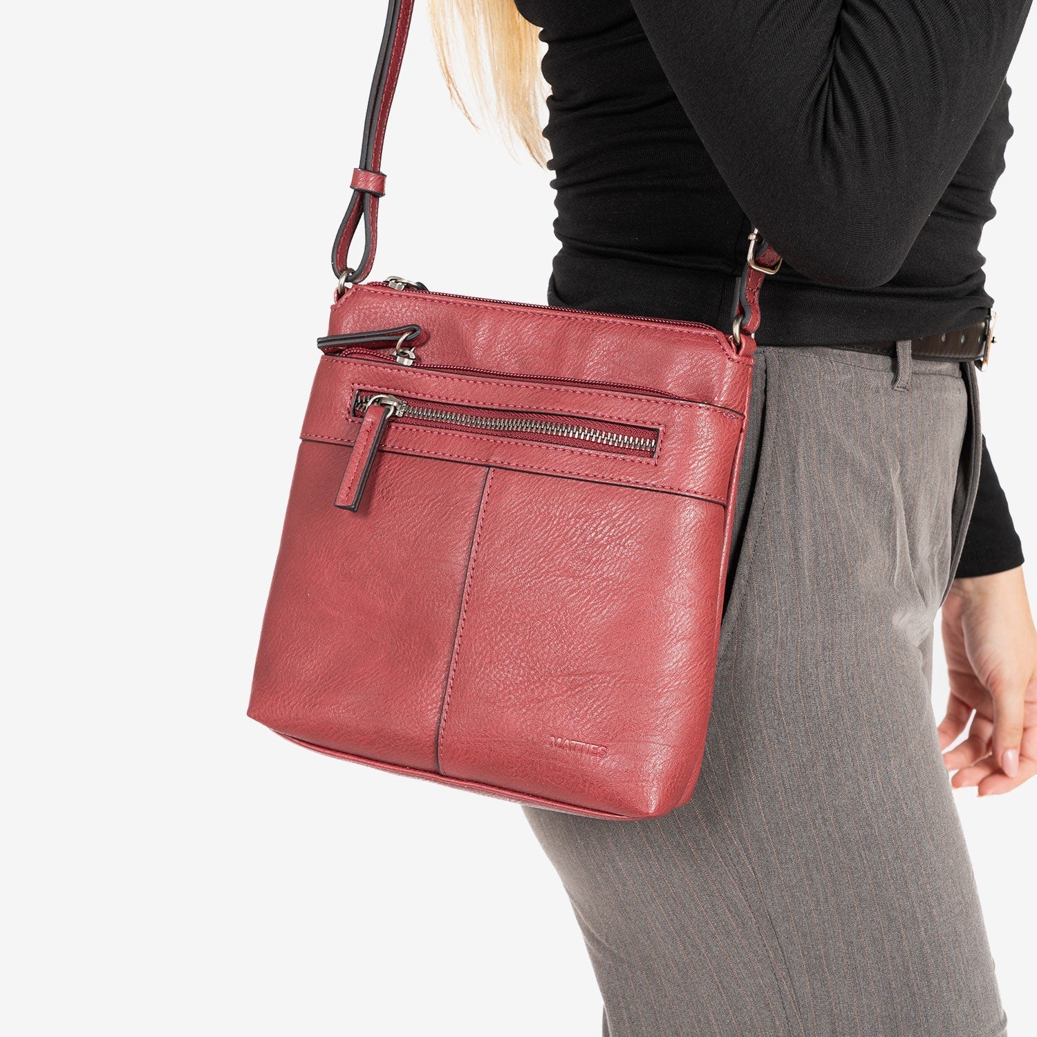 MINI BOLSO BANDOLERA PARA MUJER, SERIE MINIBAGS ESMERALDA. 21x21x6 cm - Image 11